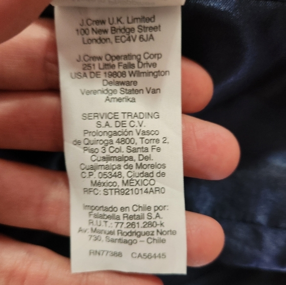 EUC J.Crew Italian Stadium Cloth By Nello Gori Black Women's Coat, Size 4 - Picture 8 of 9